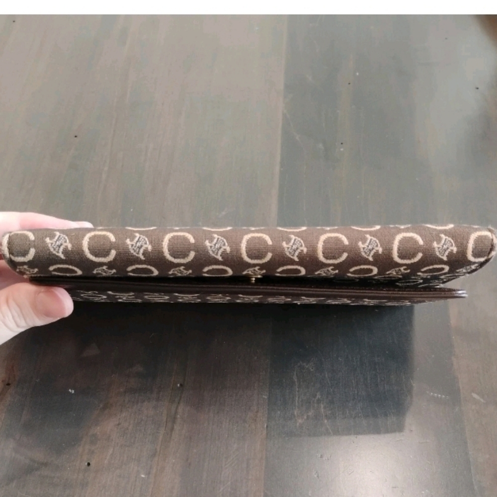 Celine C Macadam Long Canvas Wallet Brown And Bei… - image 6